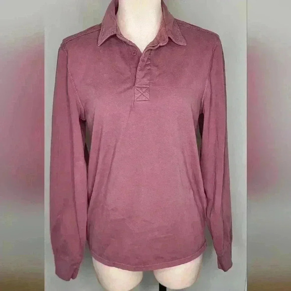 PACT Men's Mauve Polo Size Small - Picture 1 of 7